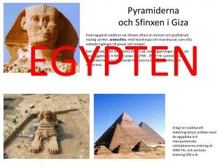 Pyramiderna och Sfinxen i Giza