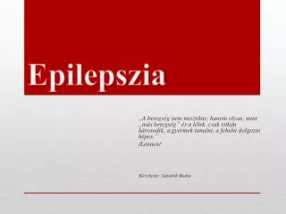 Epilepszia