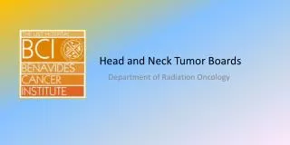 Head and Neck Tumor Boards