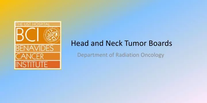 head and neck tumor boards
