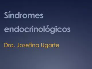 s ndromes endocrinol gicos