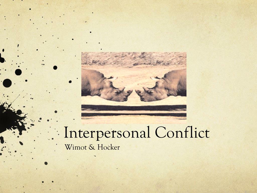 DEFINE INTERPERSONAL CONFLICT visual data 6