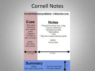 Cornell Notes