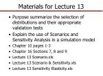 Materials for Lecture 13