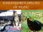 Save Nepal's Endangered Species: Urgent Call to Action! - slide 1