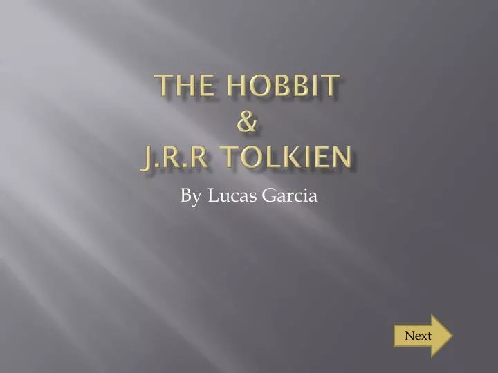 the hobbit j r r tolkien
