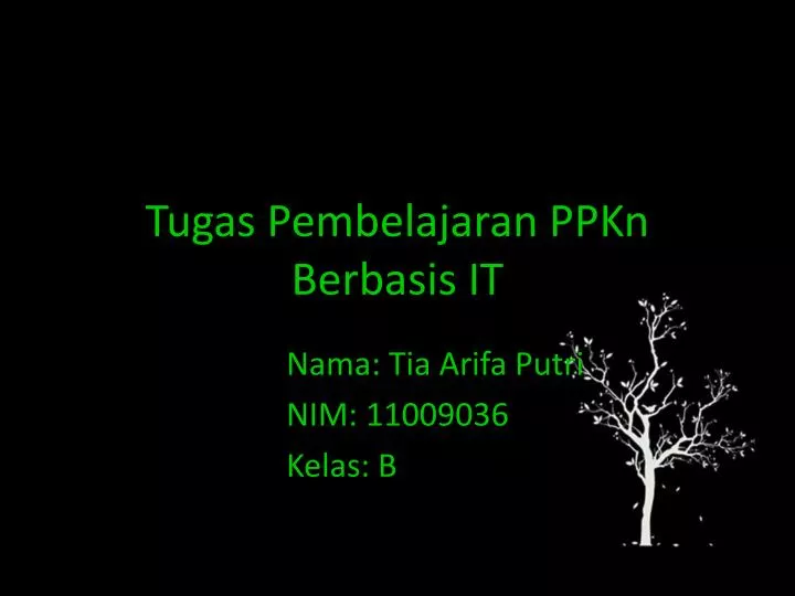 tugas pembelajaran ppkn berbasis it