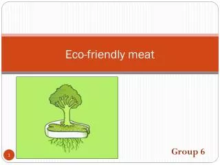 Eco-friendly meat