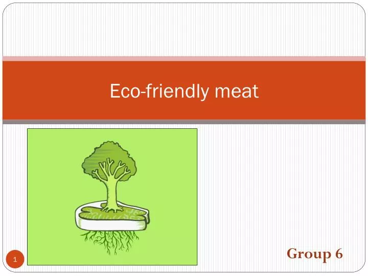 eco friendly meat