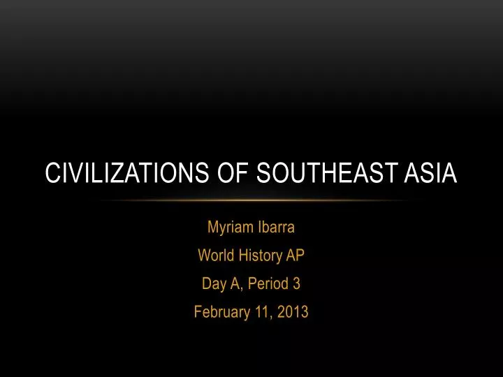 civilizations of southeast asia