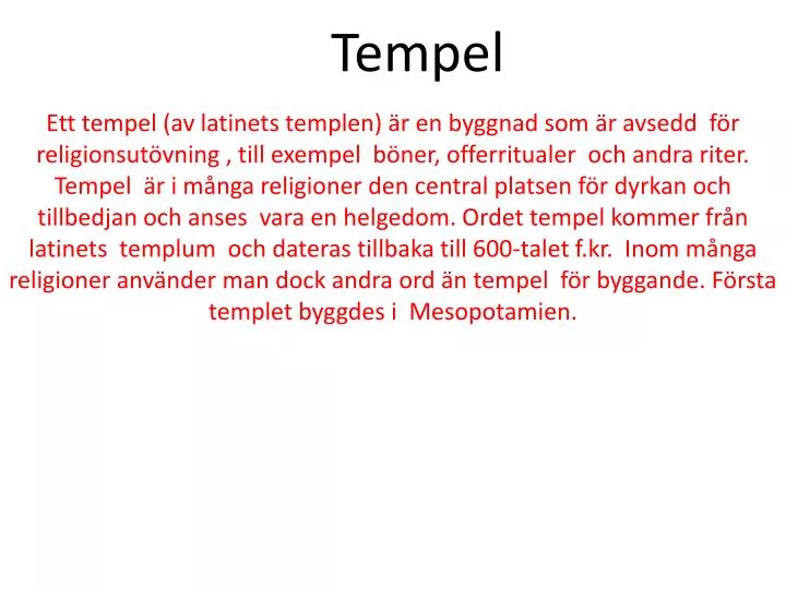 tempel