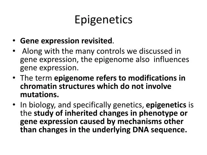 epigenetics