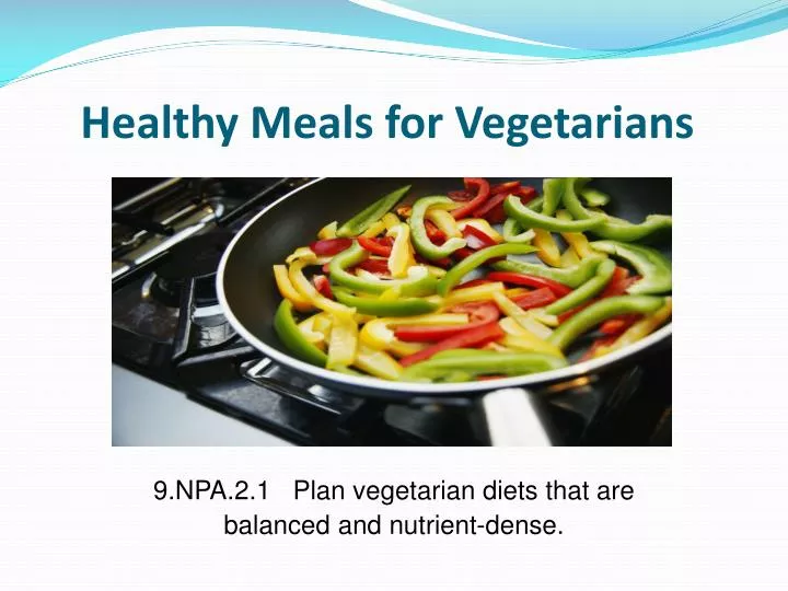 healthy meals for vegetarians