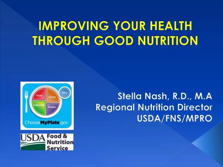 improving your health through good nutrition