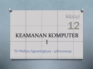 keamanan komputer i