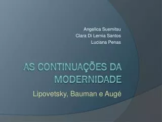 angelica suemitsu clara di lernia santos luciana penas