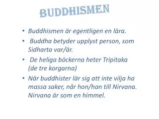 Buddhismen