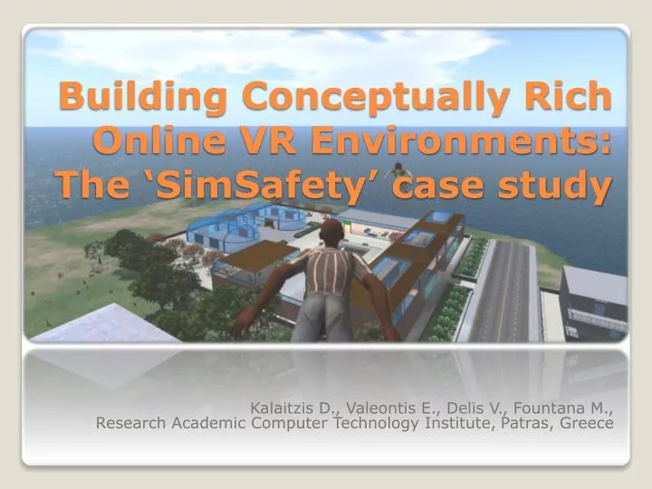building conceptually rich online vr environments the simsafety case study