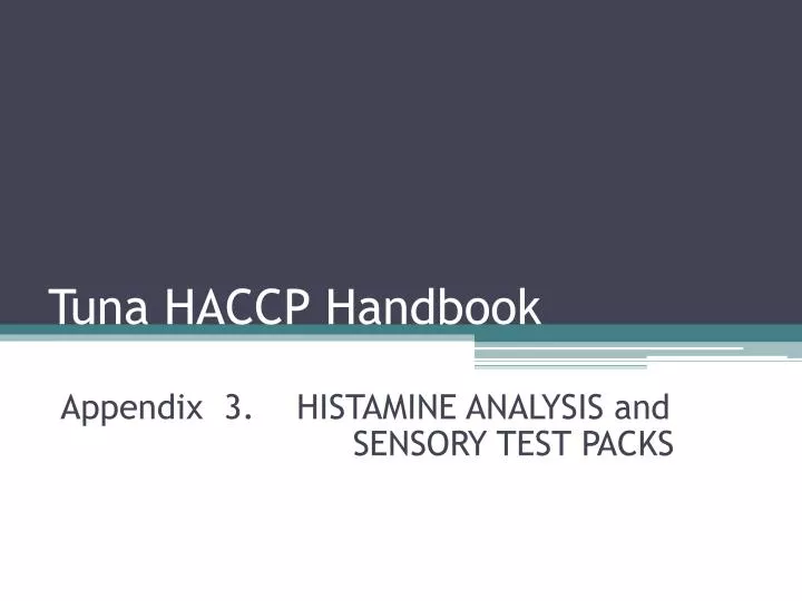 tuna haccp handbook