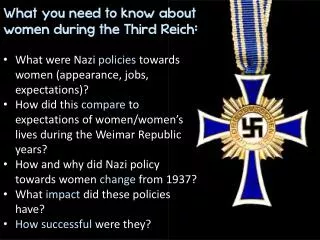 What you need to know about women during the Third Reich :