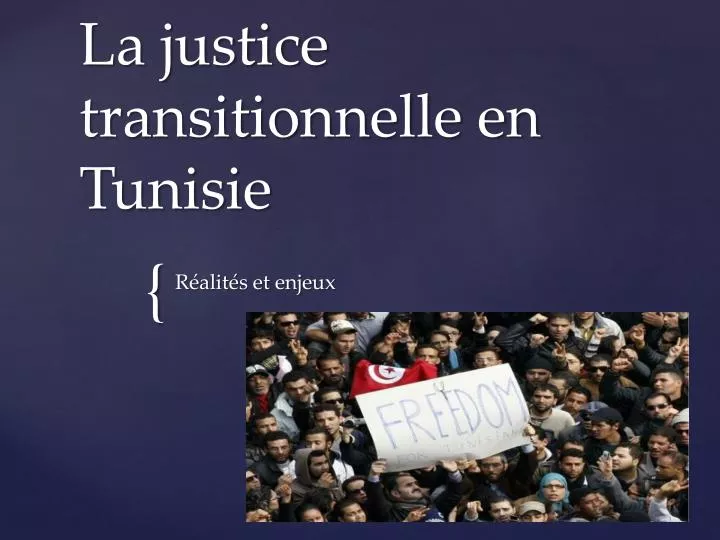 la justice transitionnelle en tunisie