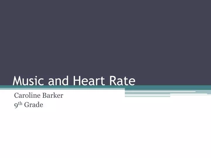 music and heart rate