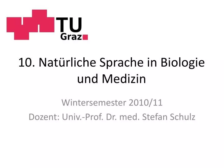 10 nat rliche sprache in biologie und medizin