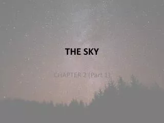 the sky