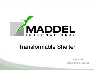 Transformable Shelter
