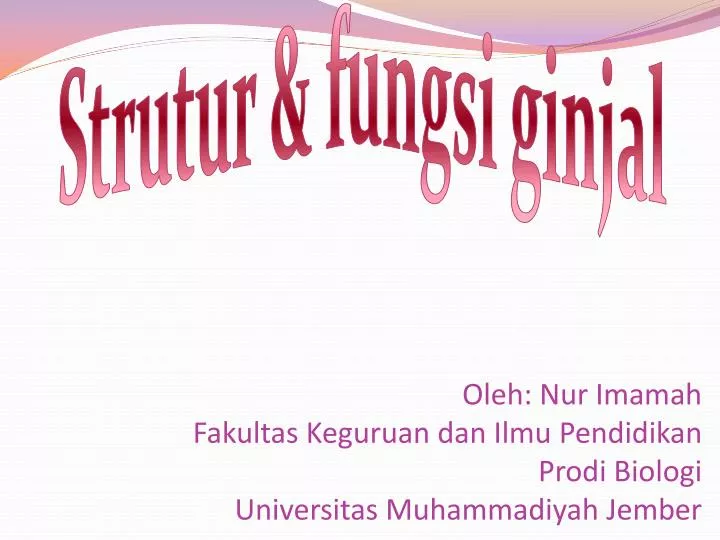 oleh nur imamah fakultas keguruan dan ilmu pendidikan prodi biologi universitas muhammadiyah jember