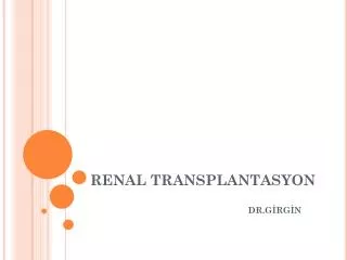 renal transplantasyon