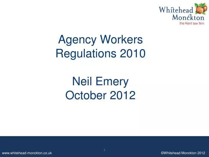 agency workers regulations 2010 neil emery october 2012