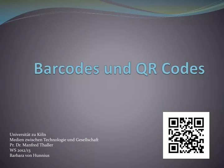 barcodes und qr codes