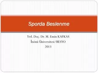 sporda beslenme