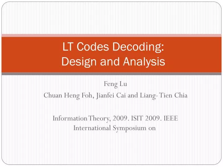 lt codes decoding design and analysis