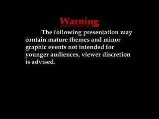 Warning