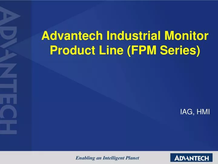 advantech industrial monitor product line fpm series