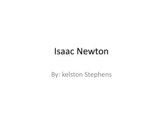 Isaac Newton