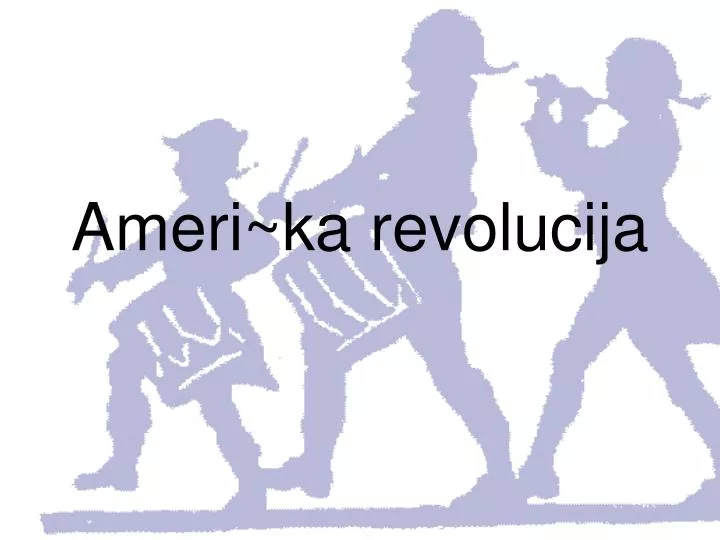 ameri ka revolucija