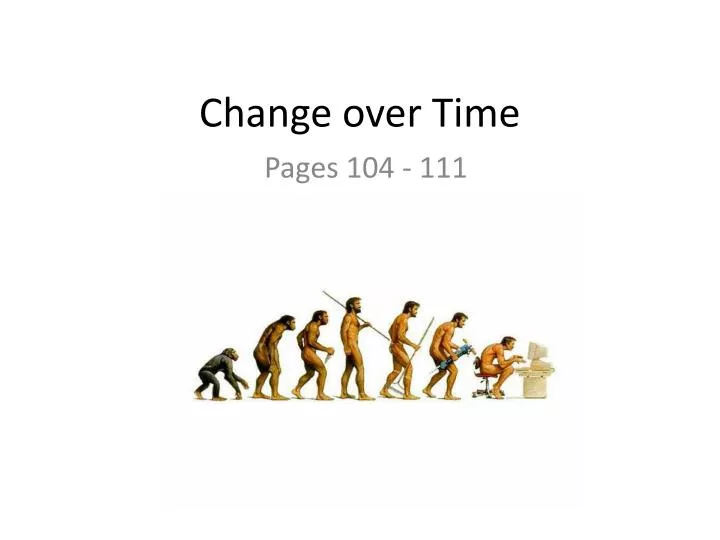 change over time