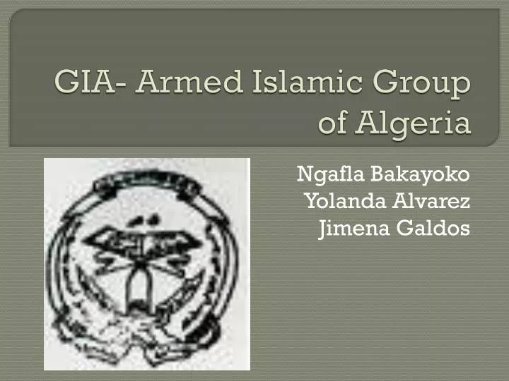 gia armed islamic group of algeria