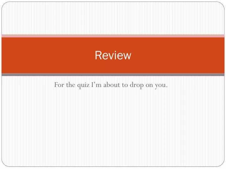 review