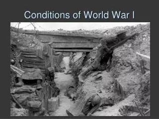 Conditions of World War I