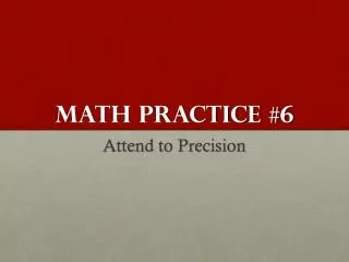 Math practice #6
