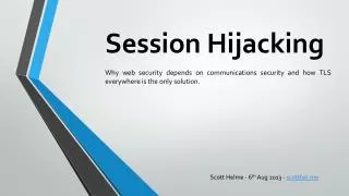 Session Hijacking