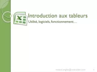 introduction aux tableurs
