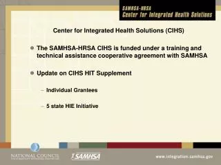 Center for Integrated Health Solutions (CIHS)