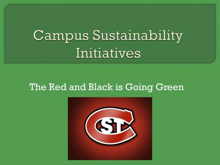 campus sustainability initiatives