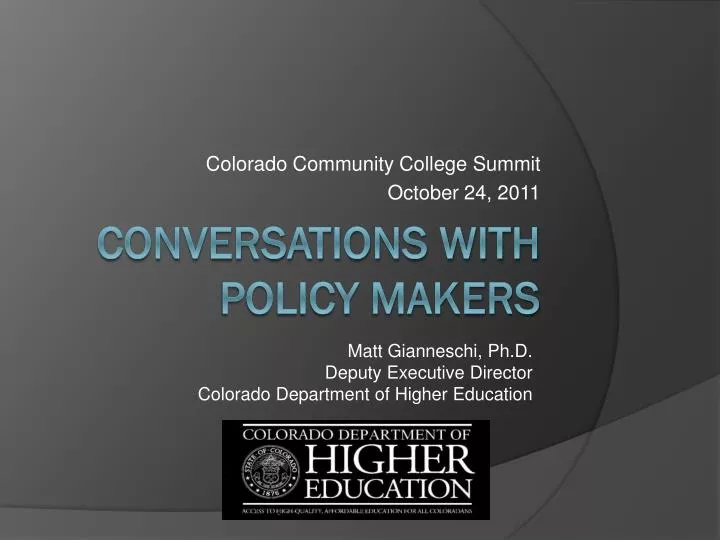 colorado community college summit october 24 2011