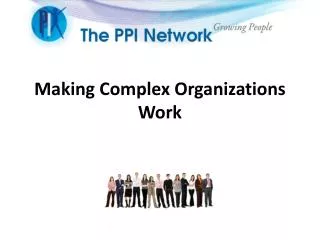 Making Complex Organizations Work